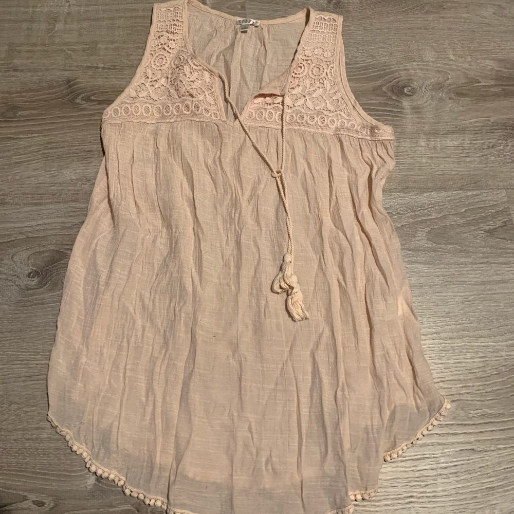 Spense embroidered sleeveless blouse S